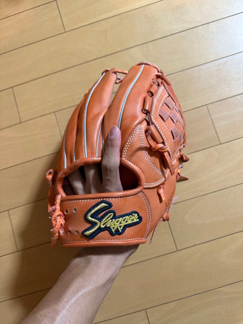 久保田スラッガー 軟式グローブ オレンジ　内野用　限定品