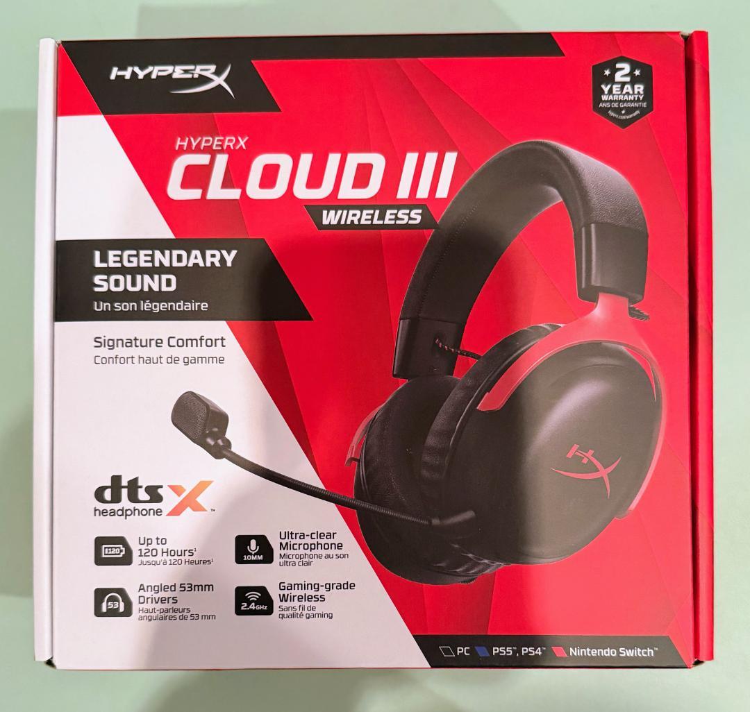 【新品未開封】ゲーミングヘッドセット HYPERX CLOUDIIIワイアレス