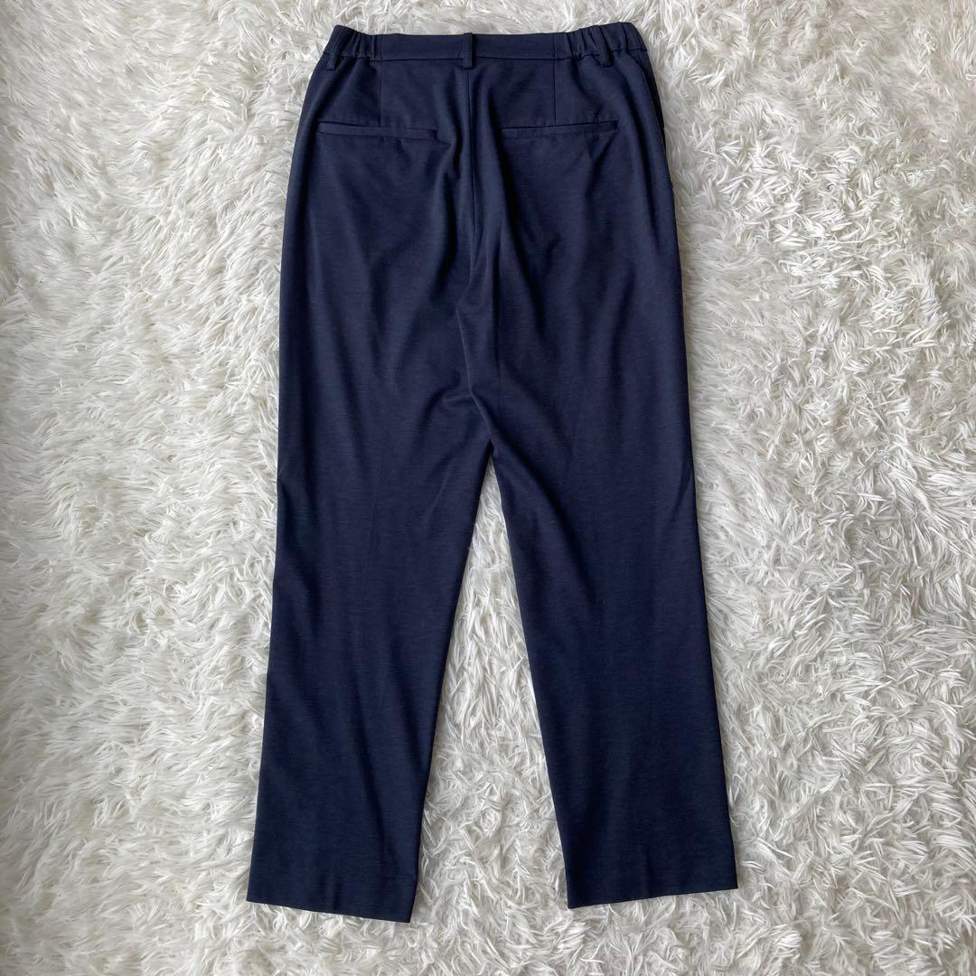 【美品】 UNITED ARROWS ノーカラー セットアップ　ネイビー　38