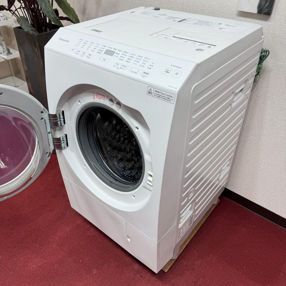 東京23区送料無料　美品パナソニックドラム洗濯乾燥機型2021年製　洗浄/除菌済