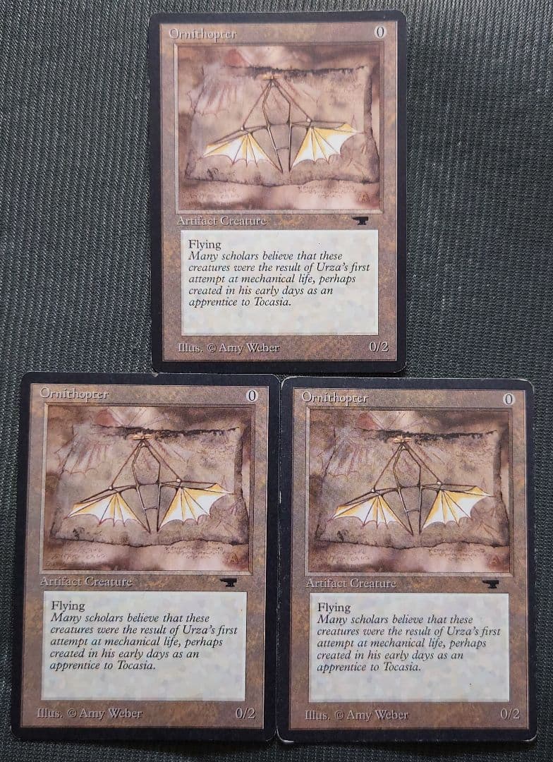 mtg 旧枠 3枚セット 初版 羽ばたき飛行機械 atq