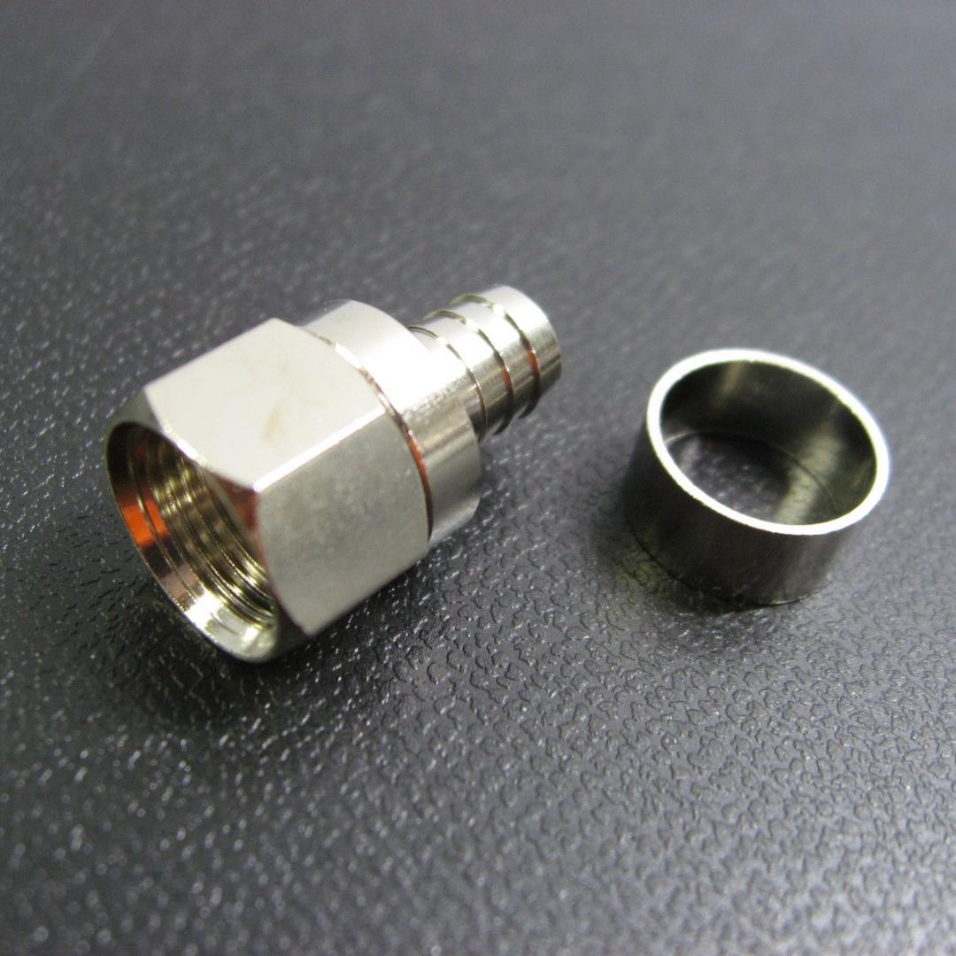 リング接栓 5Cの同軸ケーブル用■F型接栓 ２００個セット