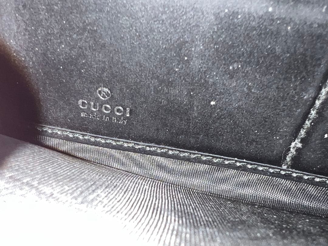 GUCCIグッチ シマ GG レザー ラウンドファスナー 長財布