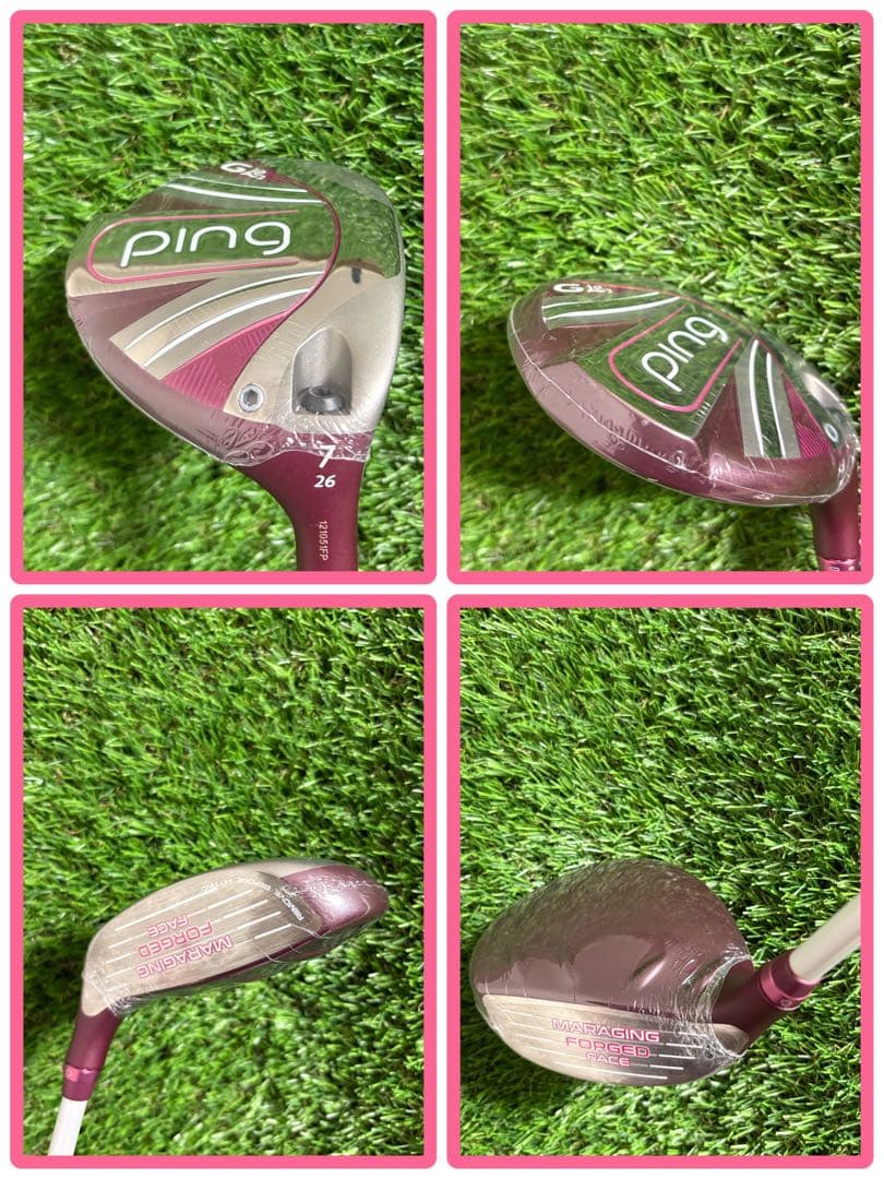 レディース新品！PINGピン GLe2 3.7番FWフェアウェイウッド2本L