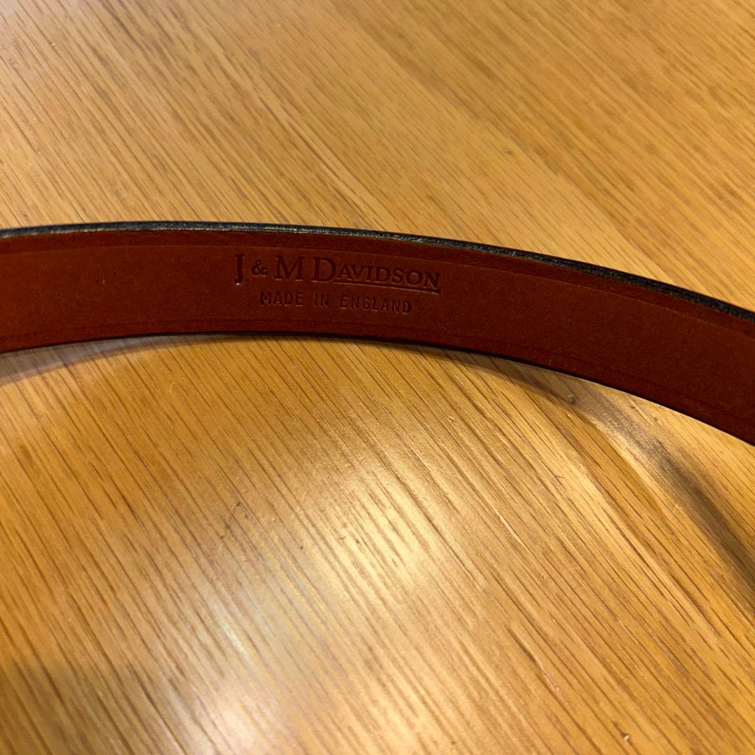 J&M DAVIDSON英国製牛革のベルトです。