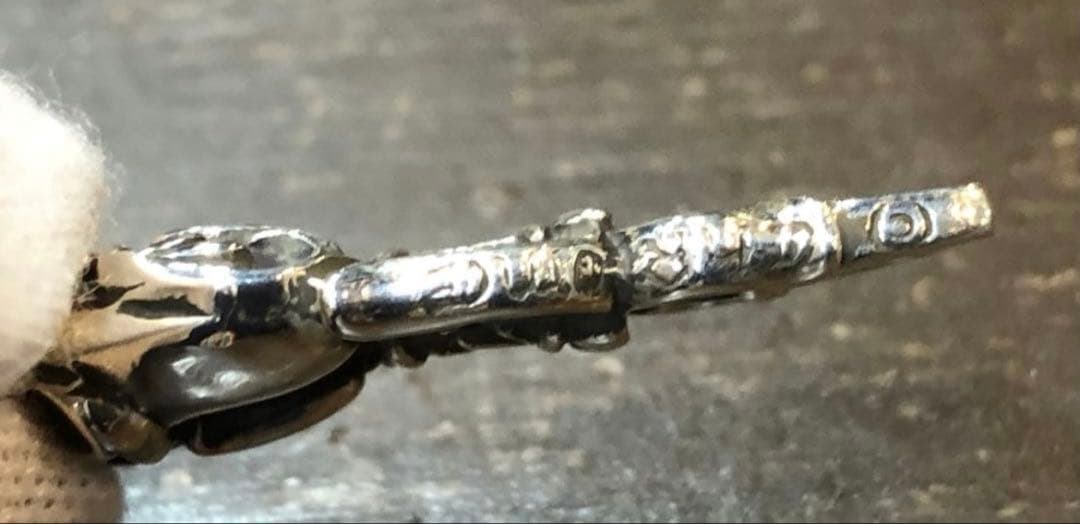 シルバー925 ダガーハート チャーム ペンダントトップ