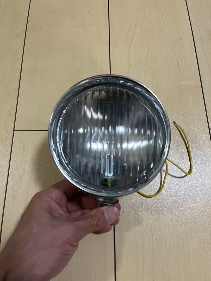MITSUBISHI 日本製 旧車 ビンテージヘッドライト ハーレー 点灯確認済