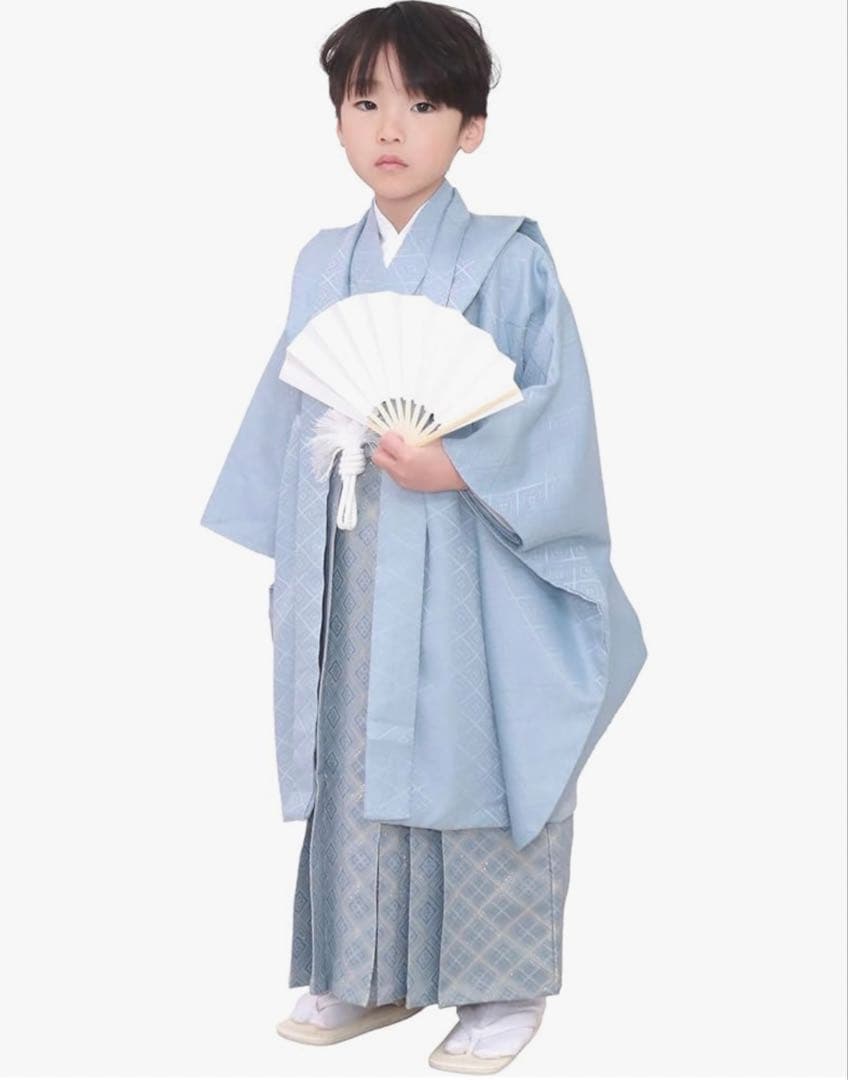 KYOETSU 七五三 5歳 男の子 着物 セット ブルー
