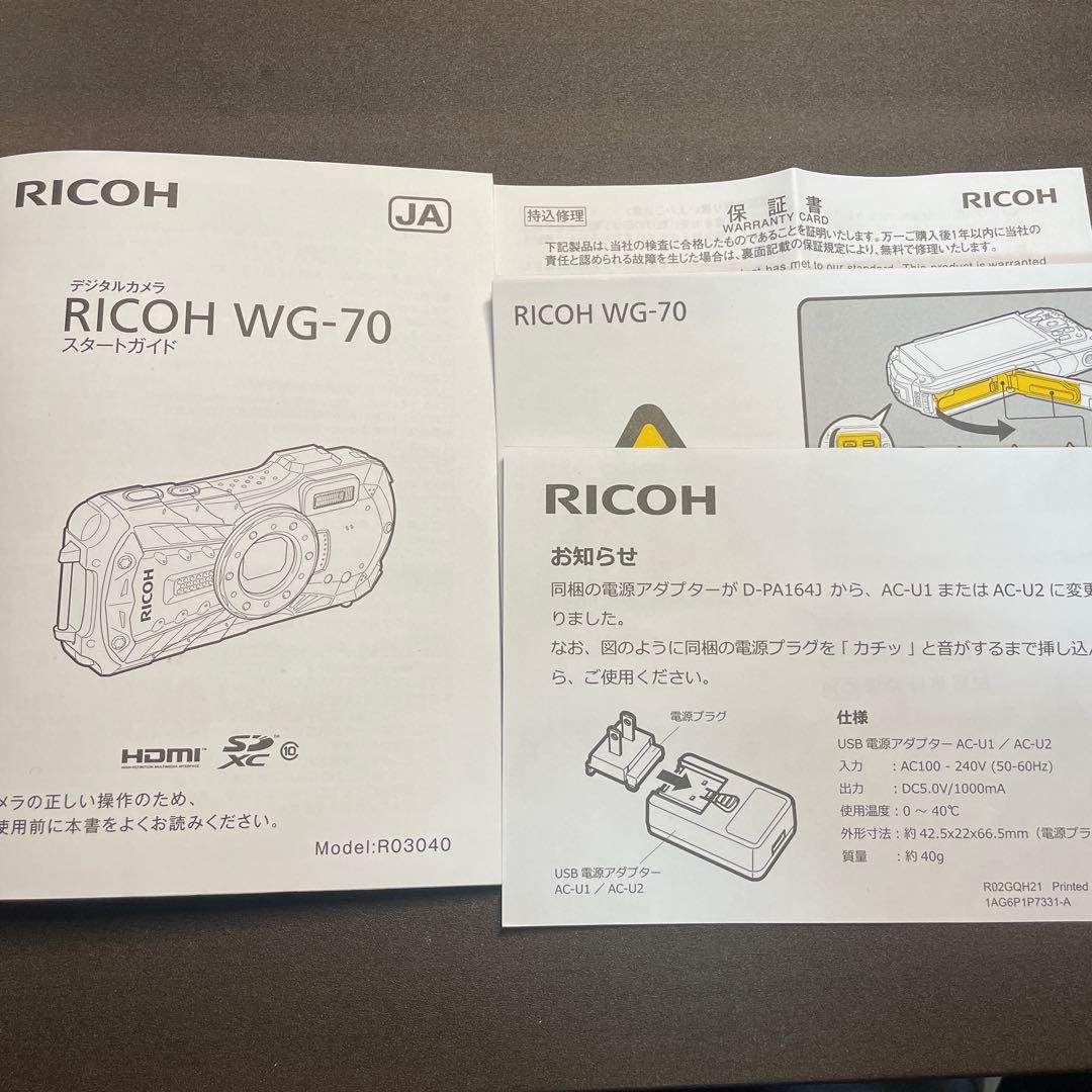 RICOH WG-70 コンパクトデジタルカメラ