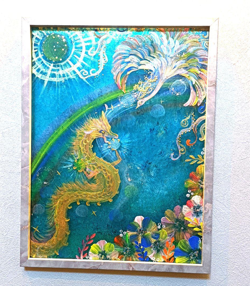 開運絵画　　『神』　　導きの最強コンビ様❀