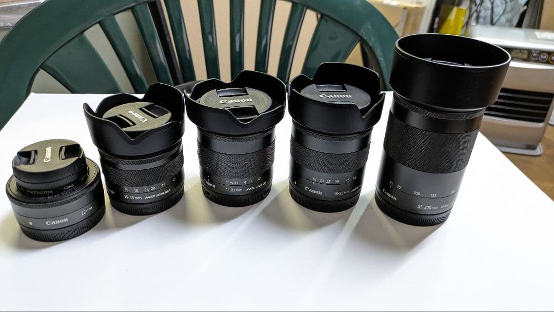 Canon EF-M 11-22mm f/4-5.6 IS STM 他4本