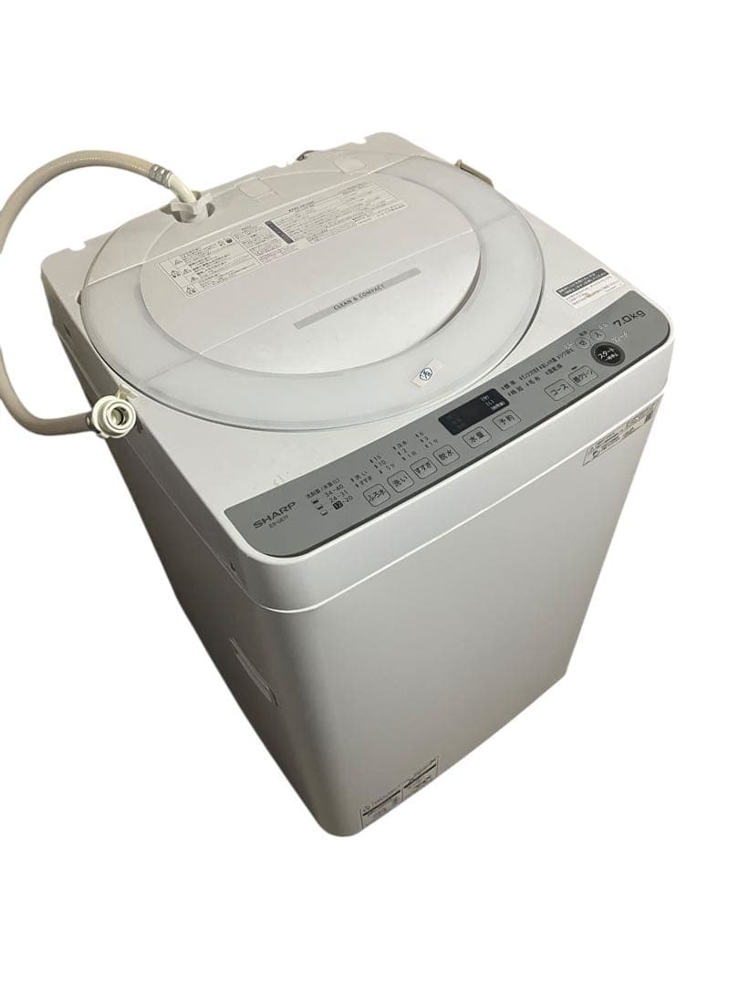 シャープ 縦型洗濯機 7kg ES-GE7F-W 2022年製SHARP送料無料