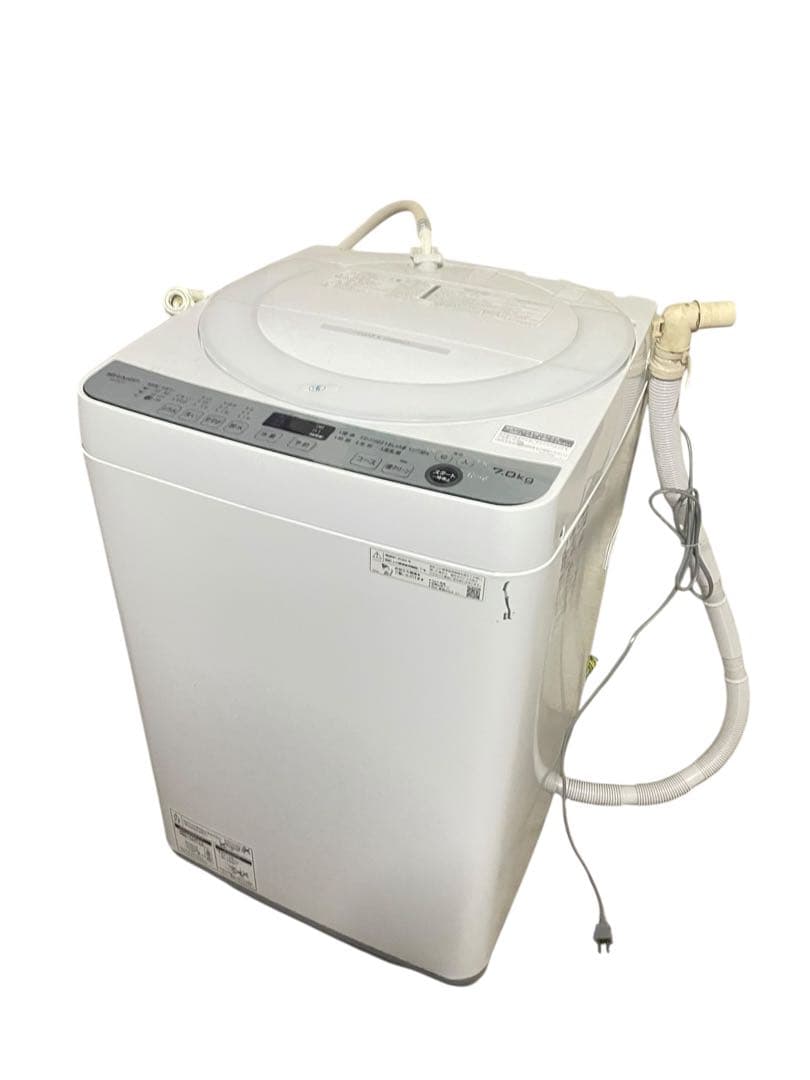 シャープ 縦型洗濯機 7kg ES-GE7F-W 2022年製SHARP送料無料