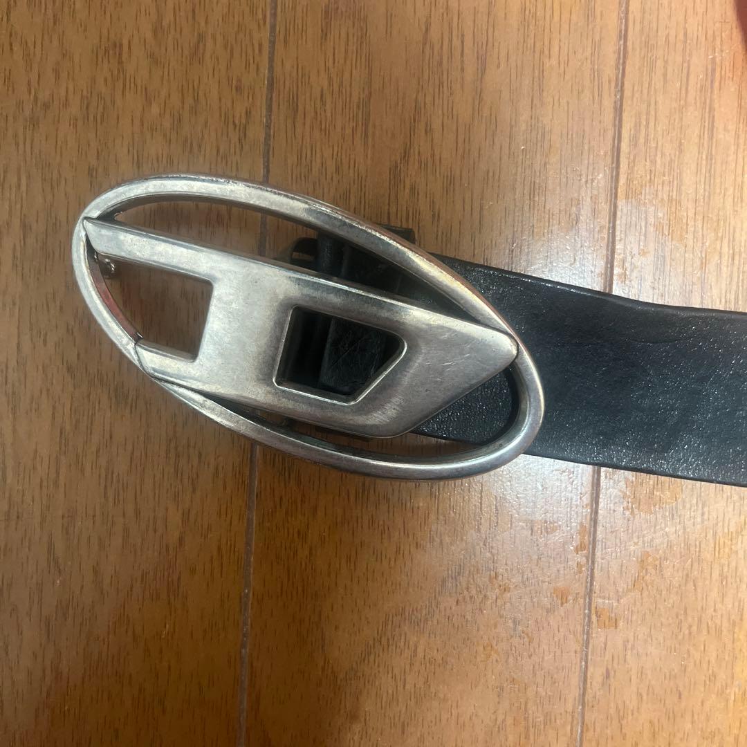 DIESEL 黒レザーベルト　32インチ