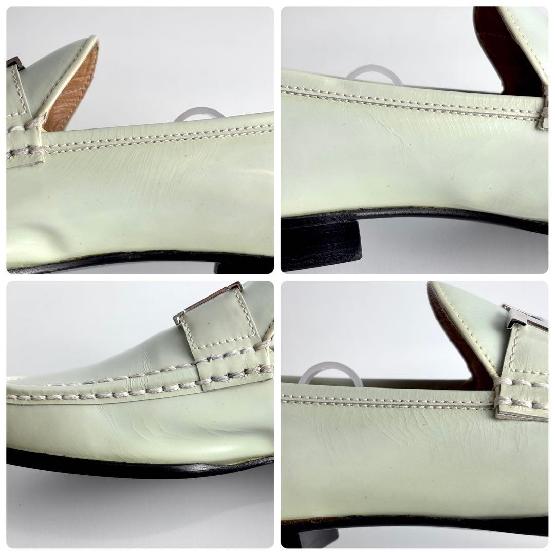 HERMES エルメス コンスタンス ローファー ライトグリーン 37 23.5