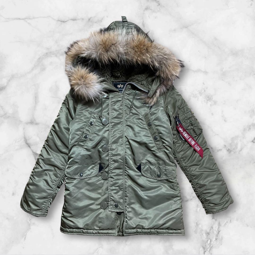 アルファ インダストリーズ N-3B ミリタリージャケット　レディース　S