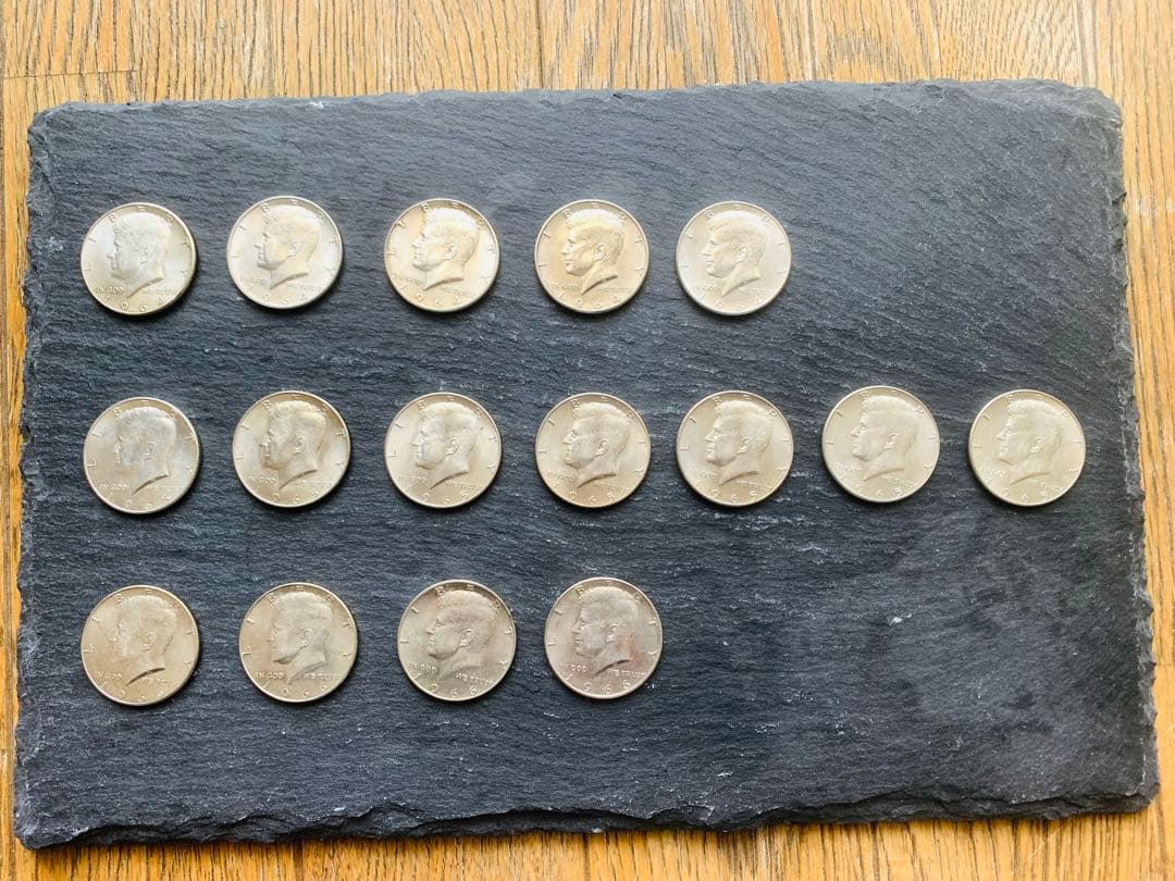 1964年 アメリカ ケネディ 1/2ドル銀貨 ハーフドル　他15枚セット