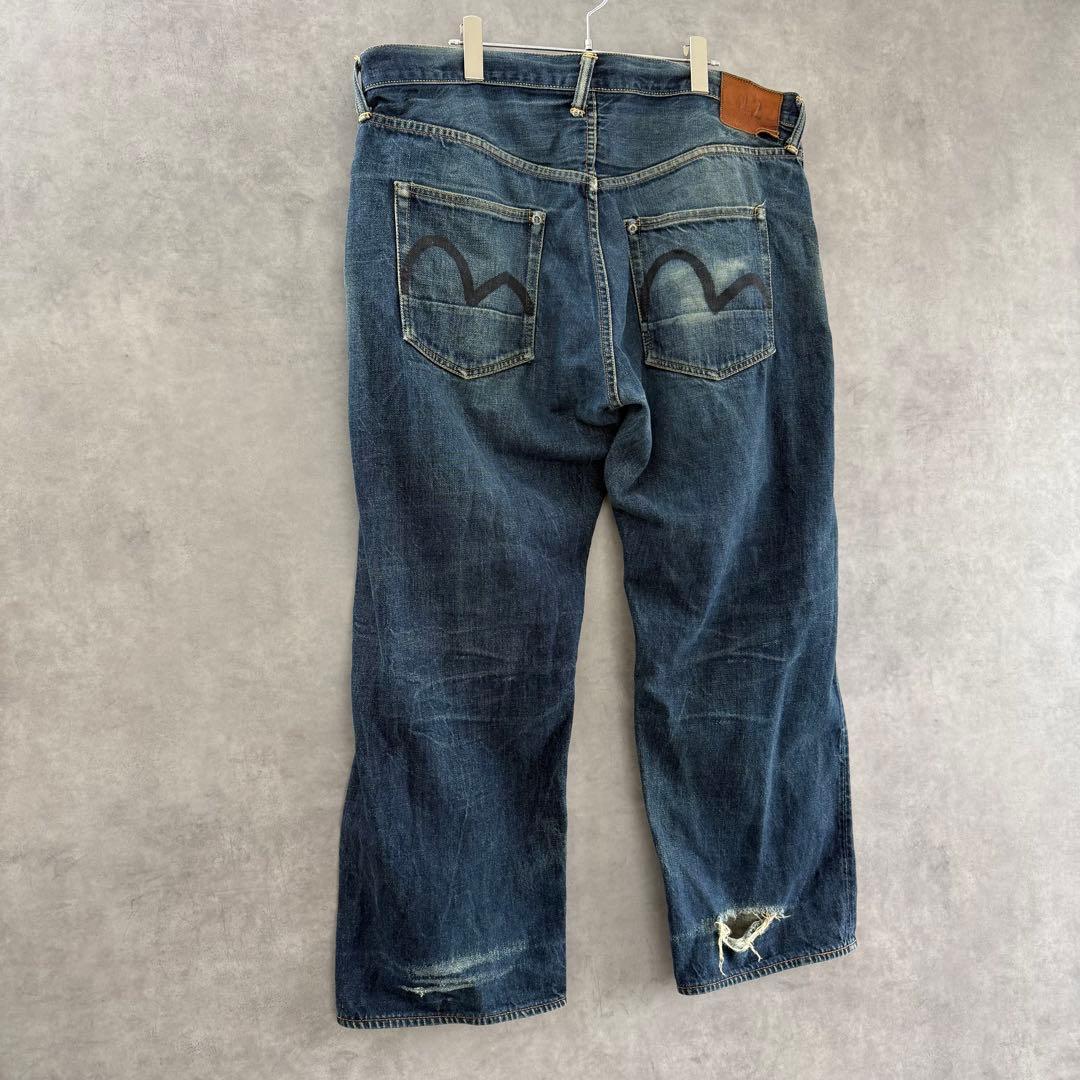 EVISU エヴィス No.2 エビスジーンズ デニムパンツ 黒カモメ42×35