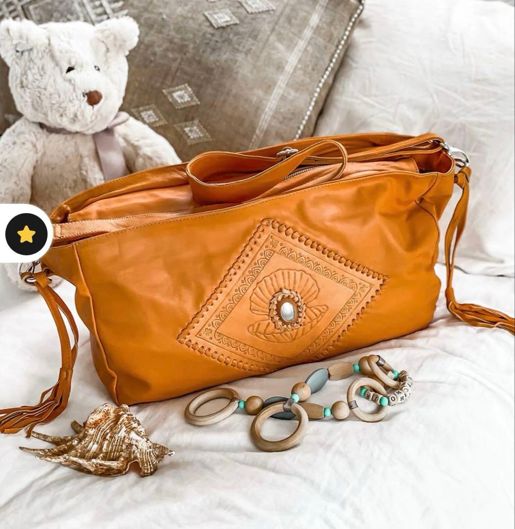 MAHIYA sla Pearl Leather Baby Bag 新品未使用