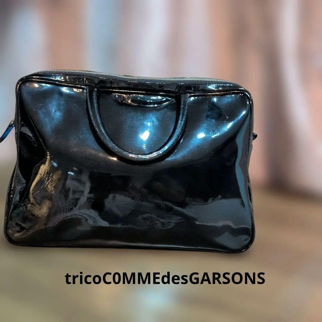 trico C0MME des GARSONS 牛革エナメルバッグ