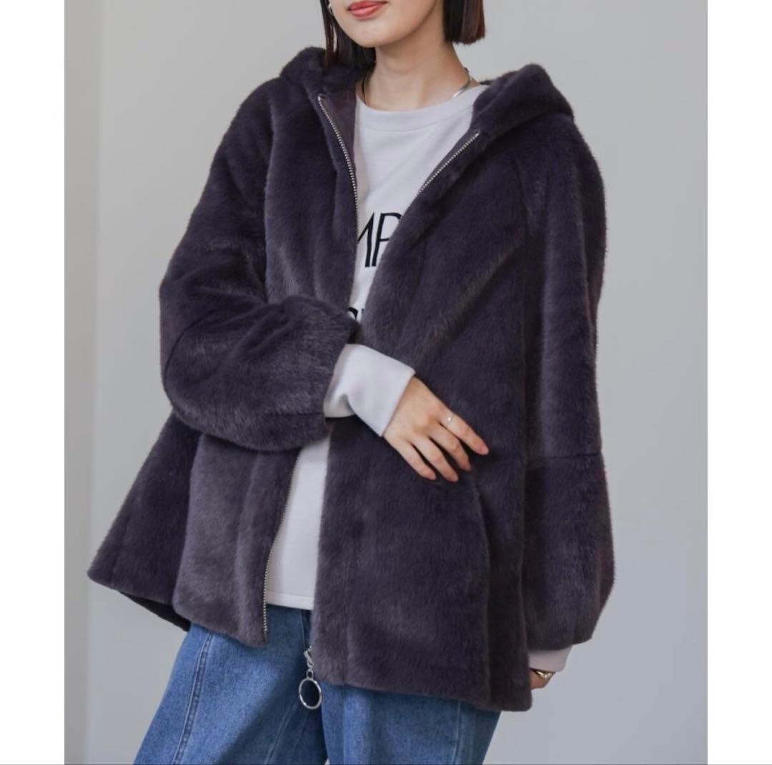 ブージュルード◆フェイクファーコート