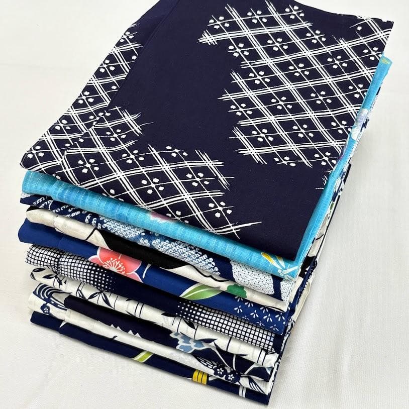 ゆりのはな　浴衣　女物　１０点　まとめ売り　未使用品～少々汚れ有り　綿　F703