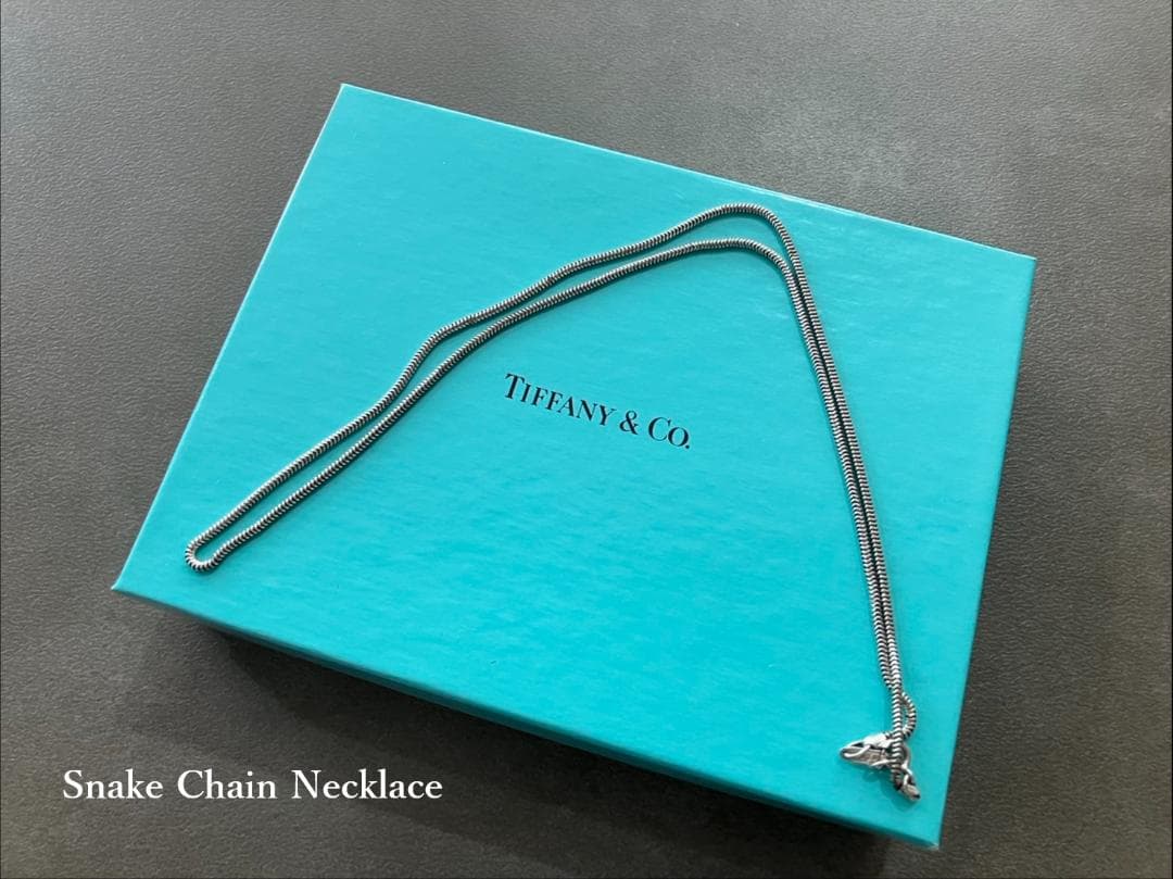 ⭐美品⭐ オールドティファニー スネークチェーン ネックレス 48cm
