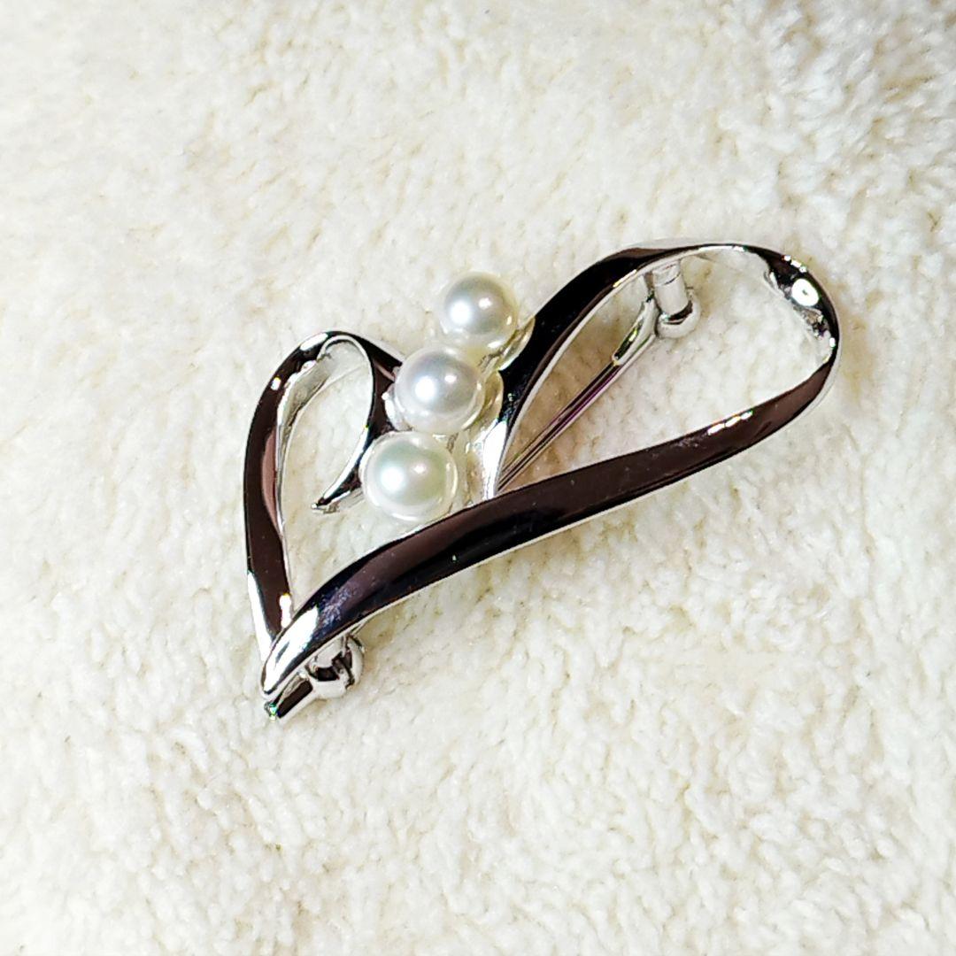 TASAKI タサキ 田崎真珠　パール　レディース　シルバー　ブローチ