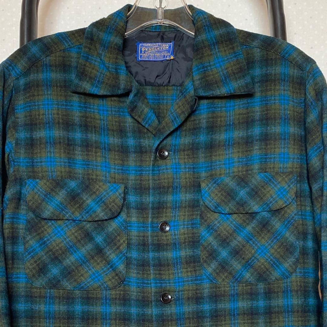 60s Pendleton ペンドルトン オンブレ シャドーチェック ウール