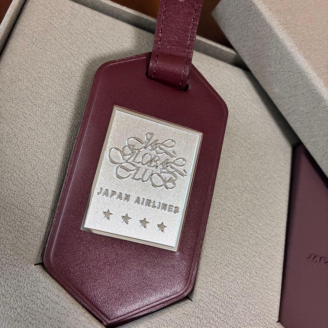 【新品・未使用品】JAL グローバルクラブ　亀タグ　四つ星 ネームタグ　赤