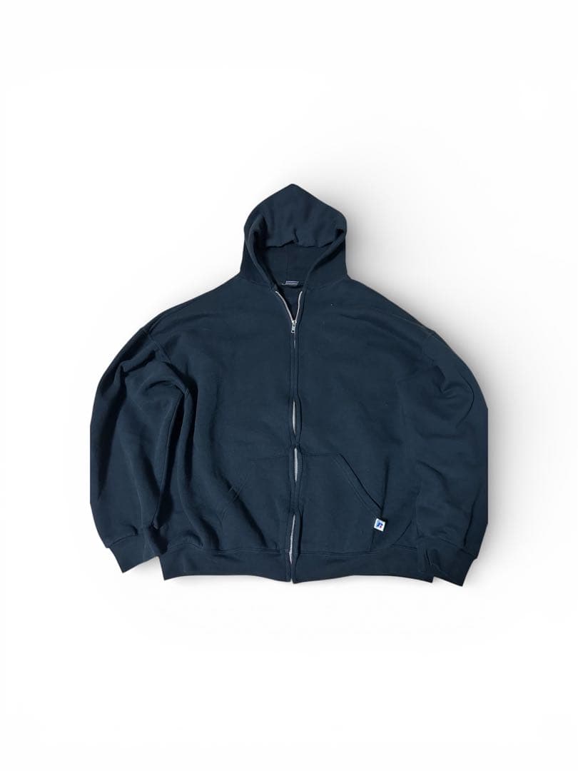 Y*s様 ラッセルアスレチック ジップ パーカー 古着 00s XL 黒