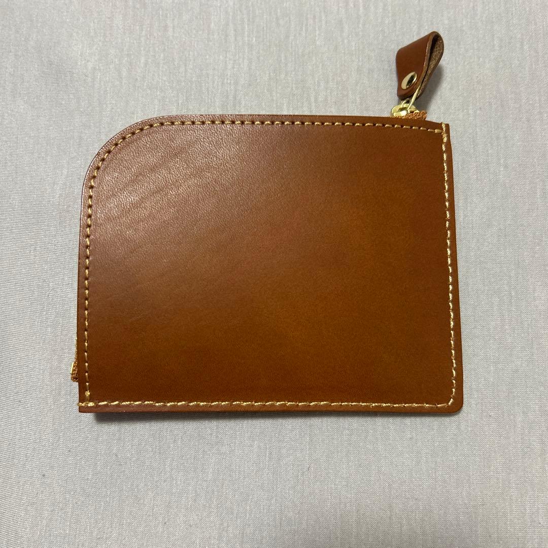 土屋鞄　ナチューラ ヌメ革Lファスナー