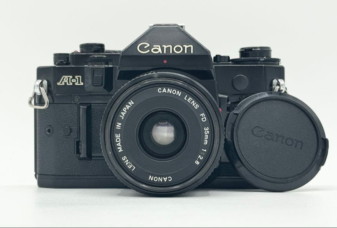 【整備済・完動品】Canon A-1 + NEW FD 35mm F2.8