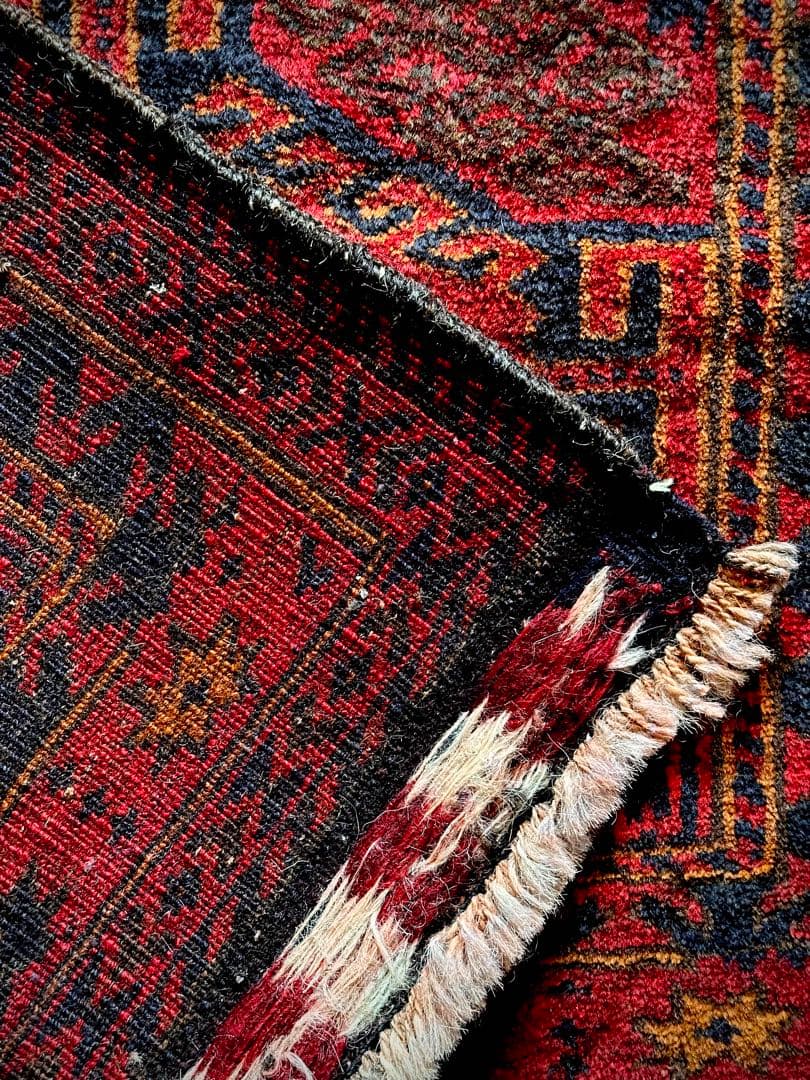 トライバルラグ　ヴィンテージラグ　アフガン　ミニラグ　バルーチ族　プリミティブ