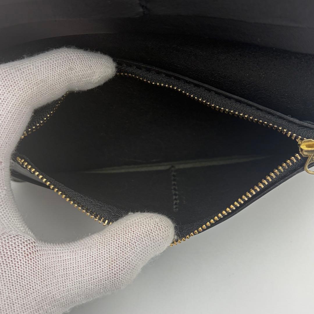 ヘルツ 長財布 ロングフラットウォレット WL-6 スターレ 黒 レザー メンズ