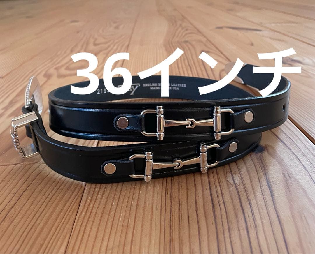 新品 36インチ TORY leather BIT western belt