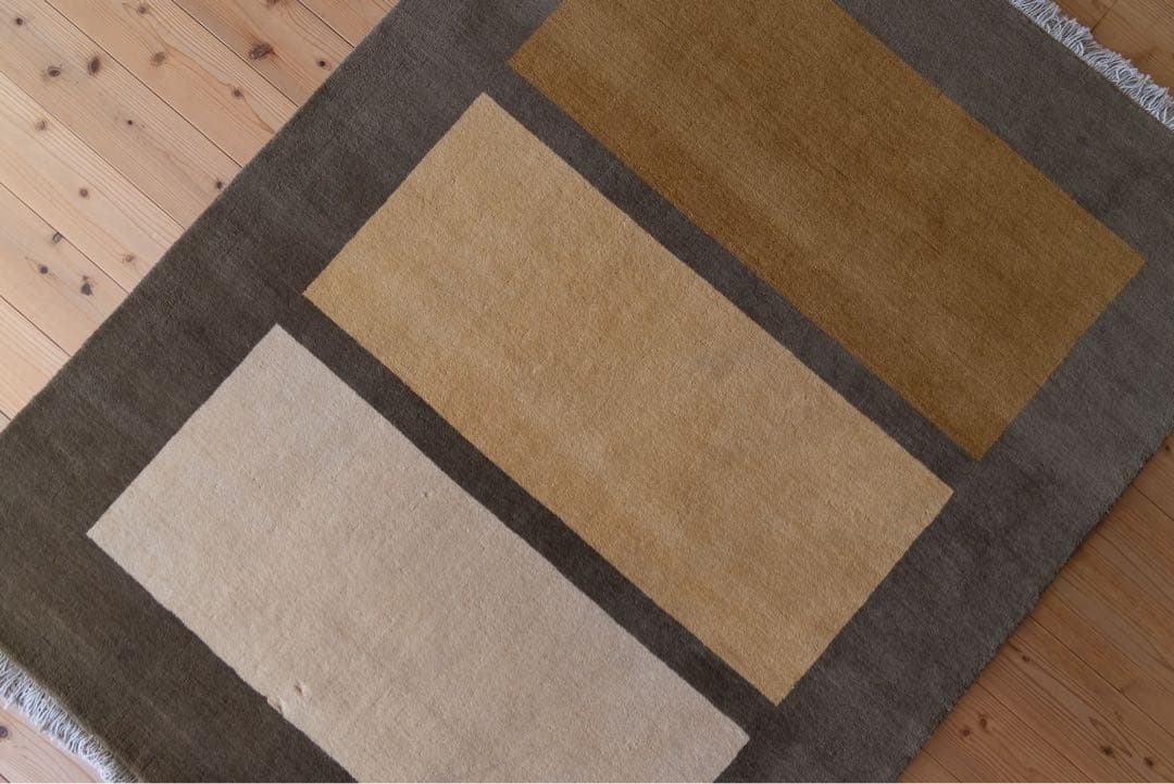 ギャッベ 150×200 a.depecheオリジナル ウール ラグ