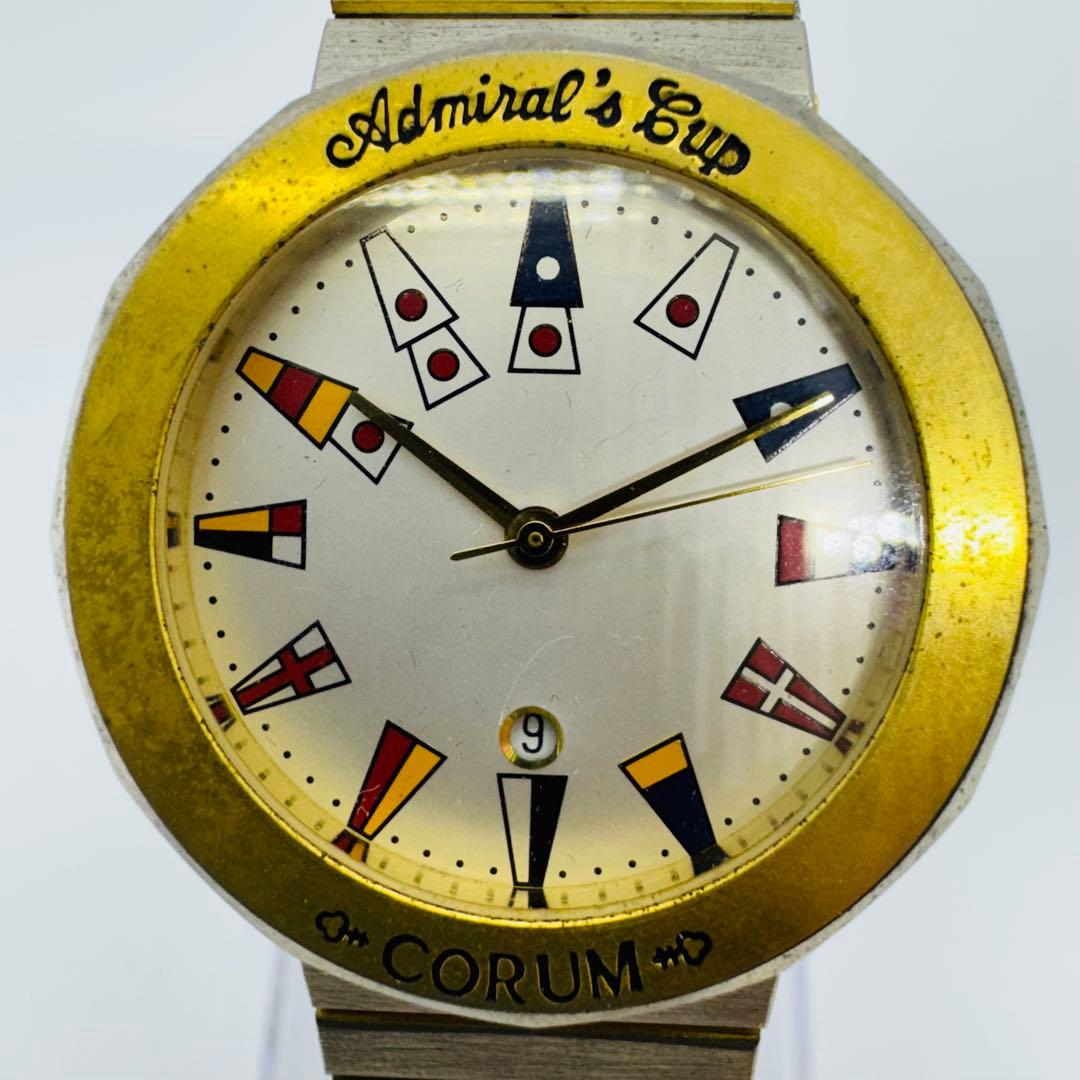 ✨CORUM✨コルム✨アドミラルズカップ✨クォーツ✨デイト✨コンビ✨腕時計✨