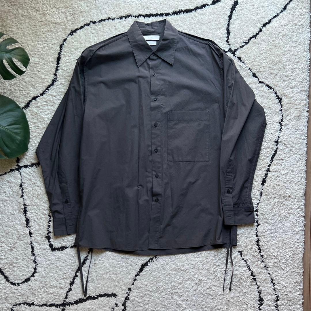 【21SS】YOKE PIPING SHIRT CARBON BLACK