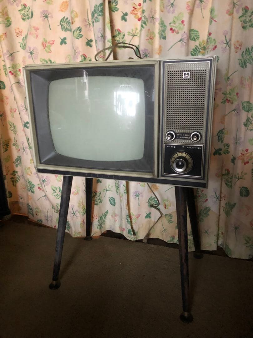 脚付きテレビ昭和レトロ三菱