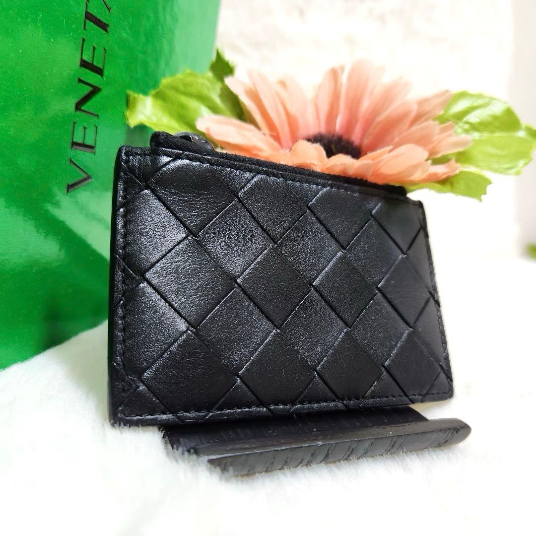 ✨未使用級　希少✨ボッテガ　ケース　小銭入れ　イントレチャート　ブラック