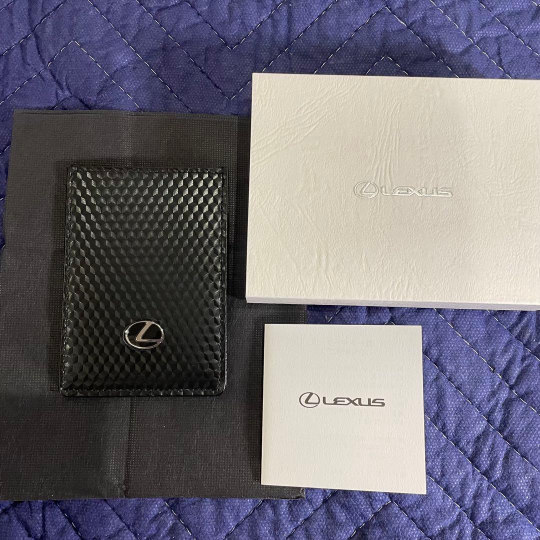 レクサス 純正 本革製カードキーケース ブラック ヘキサゴン　未使用品