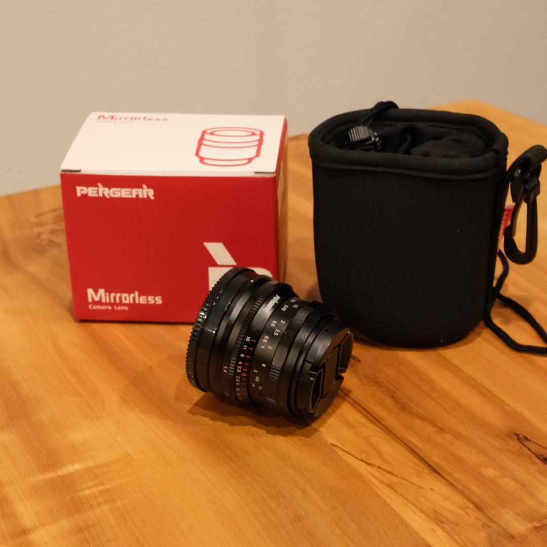 PERGEAR 35mm F1.4 マニュアルフォーカスレンズ Eマウント
