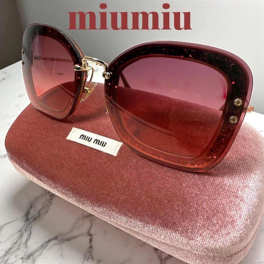 《入手困難》miumiu ミューミュー サングラス バタフライ ケース 箱付き