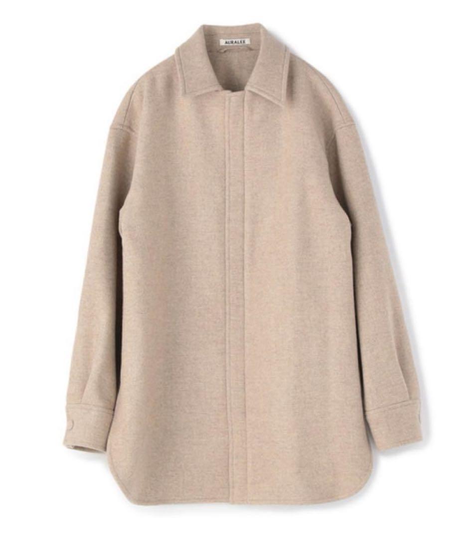 キ*ラ様 AURALEE オーラリー　ジップアップメルトンシャツジャケット　コー