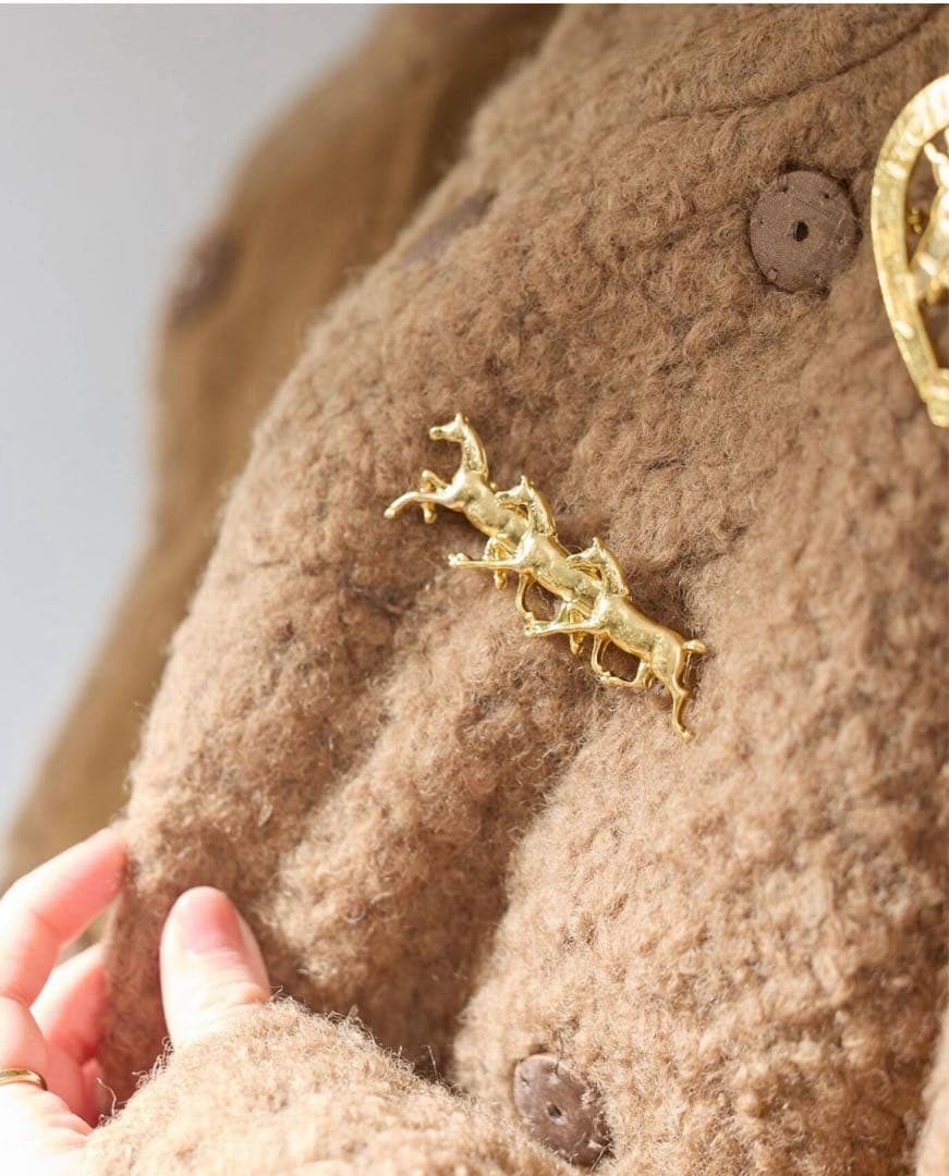 【IENA】IENA CHEVAL ブローチ (2つセット)