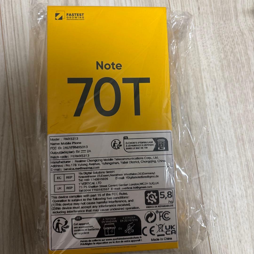 Note 70T 128gb ゴールド