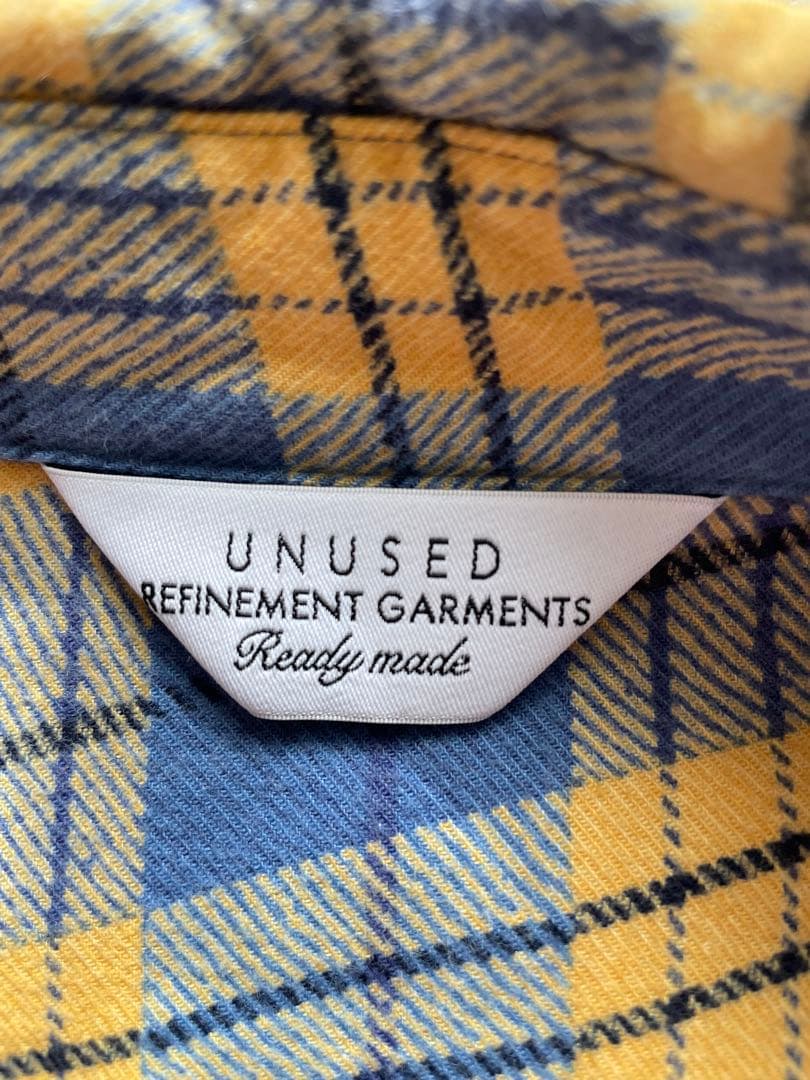 【jonio様用】UNUSED アンユーズド ゆがみネルシャツ チェック 2