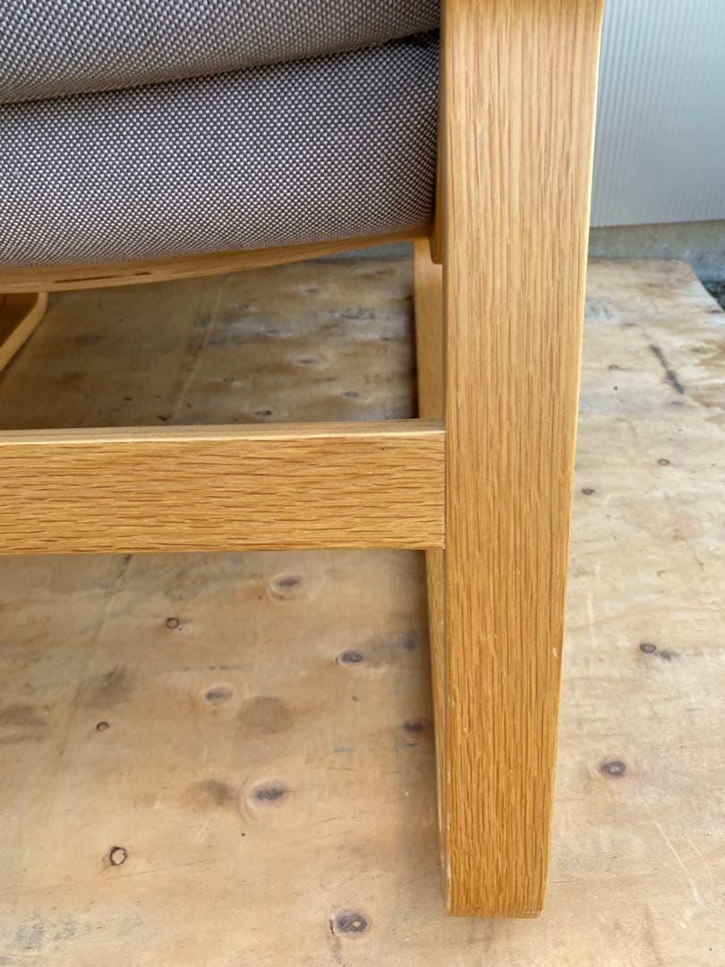 無印良品　リビングでもダイニングでもつかえるソファチェア・オーク材　1脚