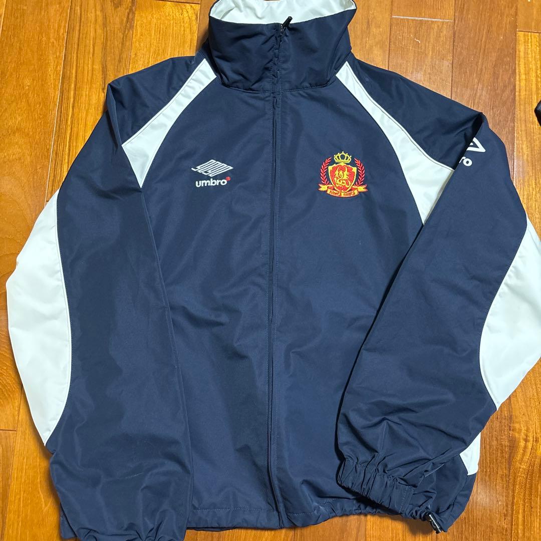 9090 ネイビー グレー ナイロンジャケット